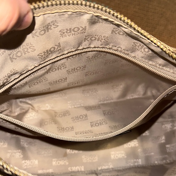 Michael Kors Brown Shoulder Bag with Signature Monogram - Picture 9 of 11